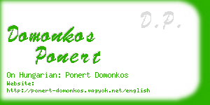 domonkos ponert business card